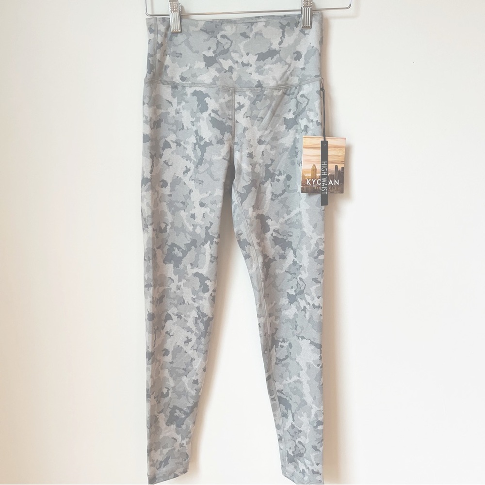 KYODAN High Waist Leggings   Multi Gray Pattern Size XS NWT